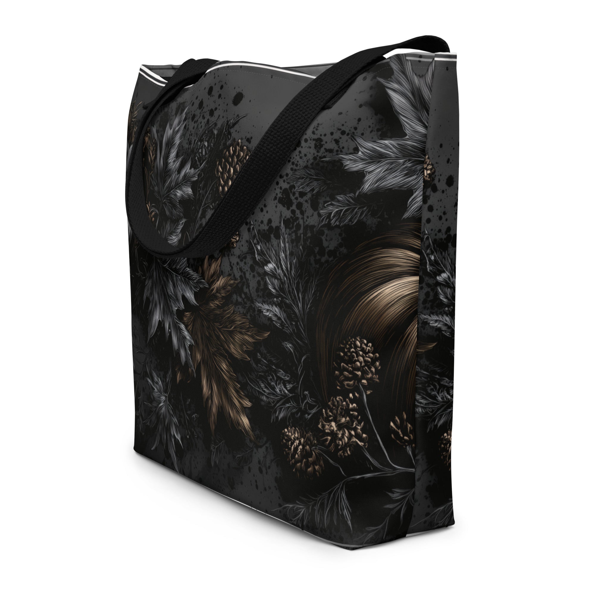 Black Orchard Large Tote BagLarge Tote BagProduct mockup6618859_9039