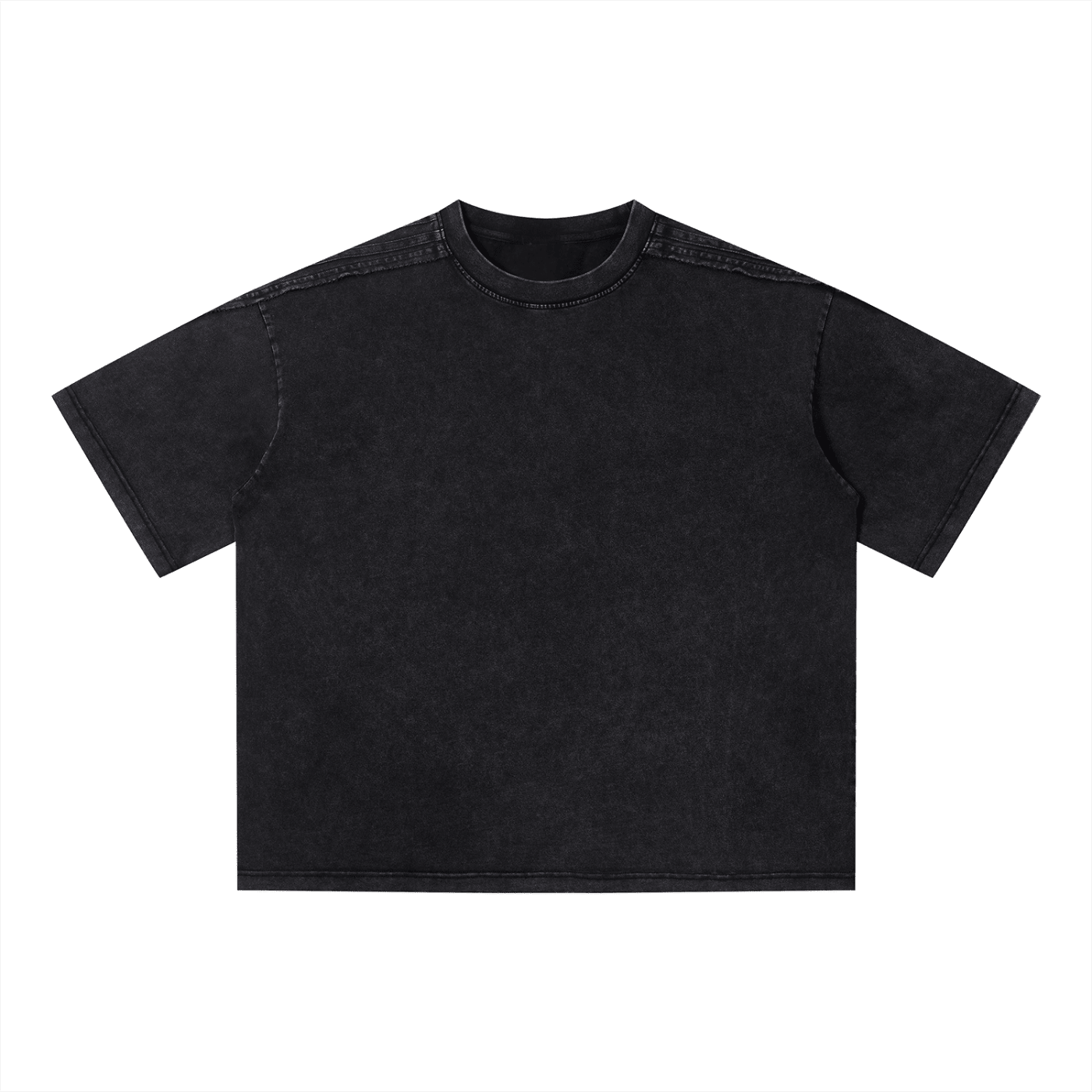 Black Vintage Wash Boxy T-ShirtVintage Wash Boxy T-ShirtBlack Vintage Wash Boxy T-Shirt260508PODPQ1444001