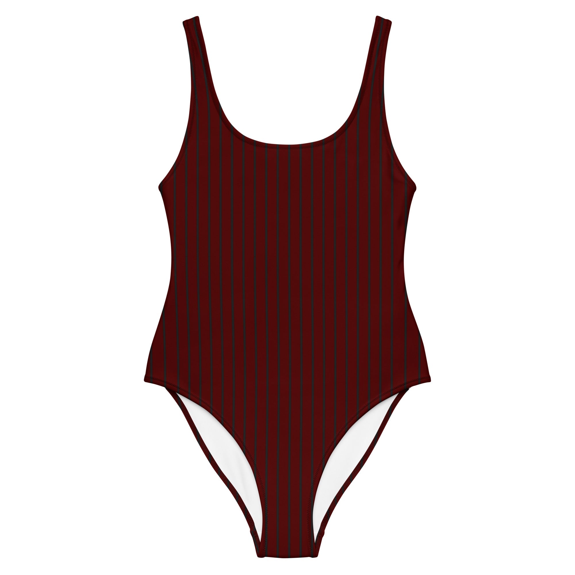 Bordeaux Noire Pinstripe One - Piece SwimsuitOne - Piece SwimsuitProduct mockup3949655_9014