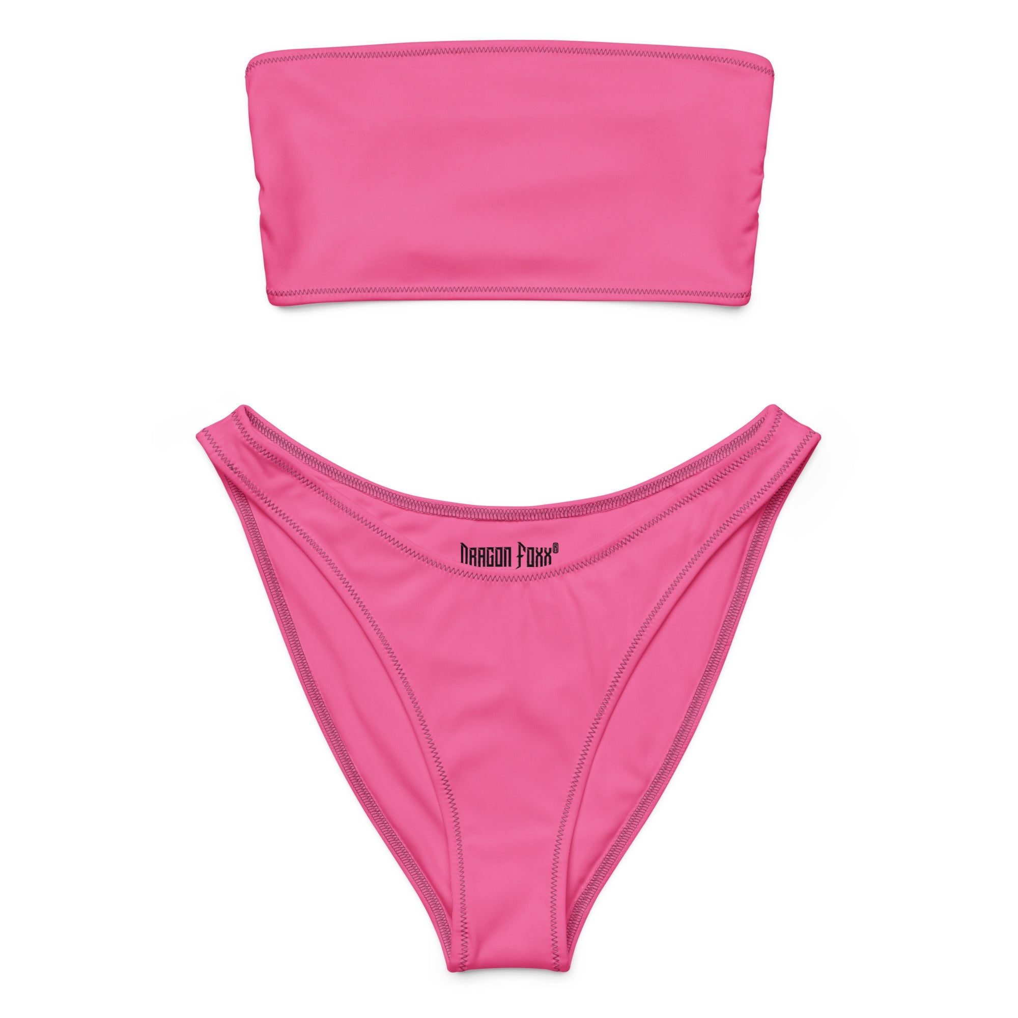 Brilliant Rose Eco Bandeau BikiniEco Bandeau Bikini SetsProduct mockup4142658_22671