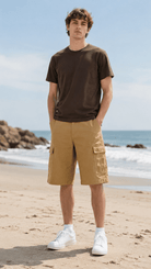 Brown Woven Cargo ShortsWoven Cargo ShortsBrown Woven Cargo Shorts260508PODPX1157001
