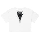 Cathedral of Ash and Bloom Women’s White Crop TopCrop Top TeeProduct mockup4042029_16119