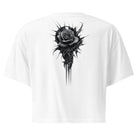 Cathedral of Ash and Bloom Women’s White Crop TopCrop Top TeeProduct mockup4042029_16119