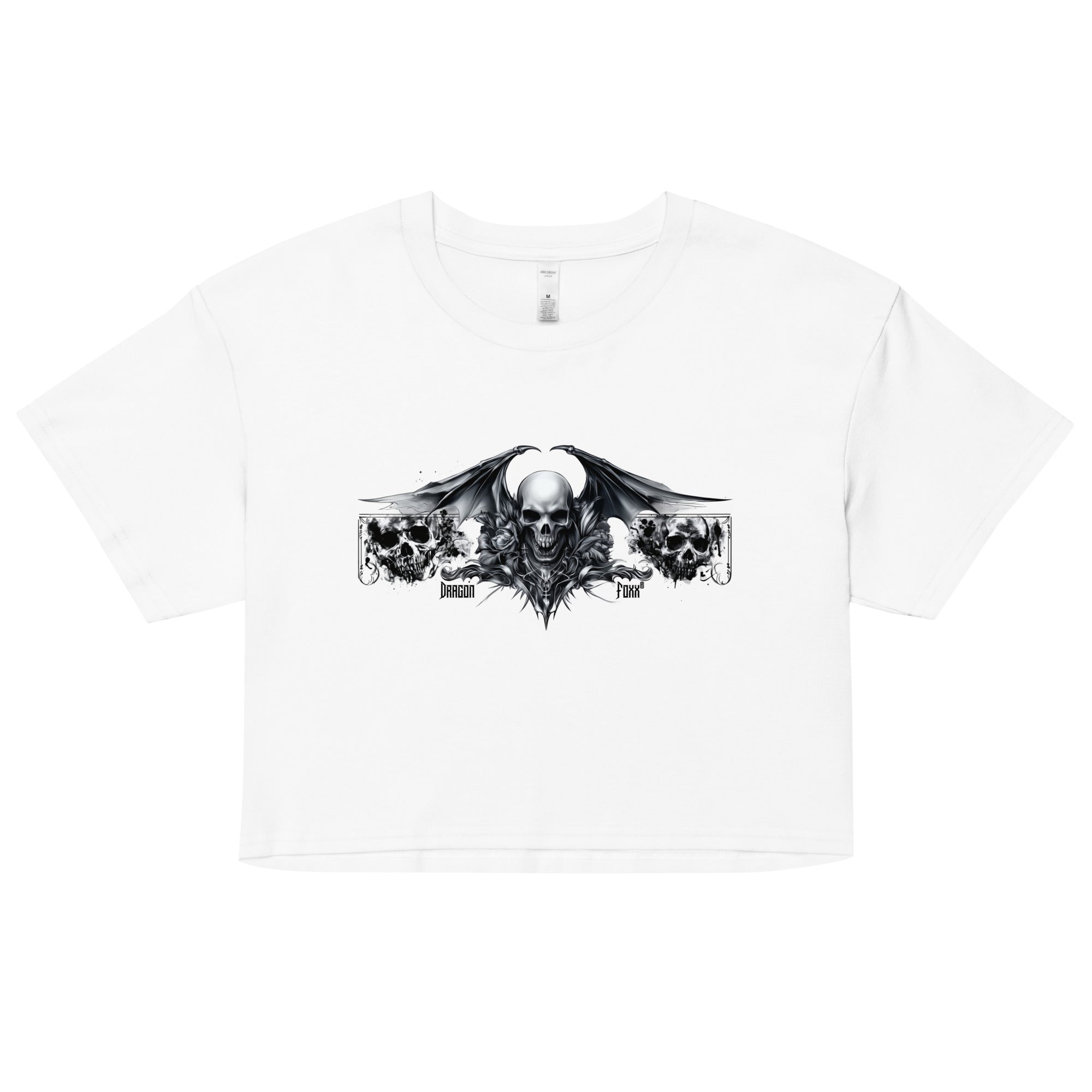 Cathedral of Ash and Bloom Women’s White Crop TopCrop Top TeeProduct mockup4042029_16119