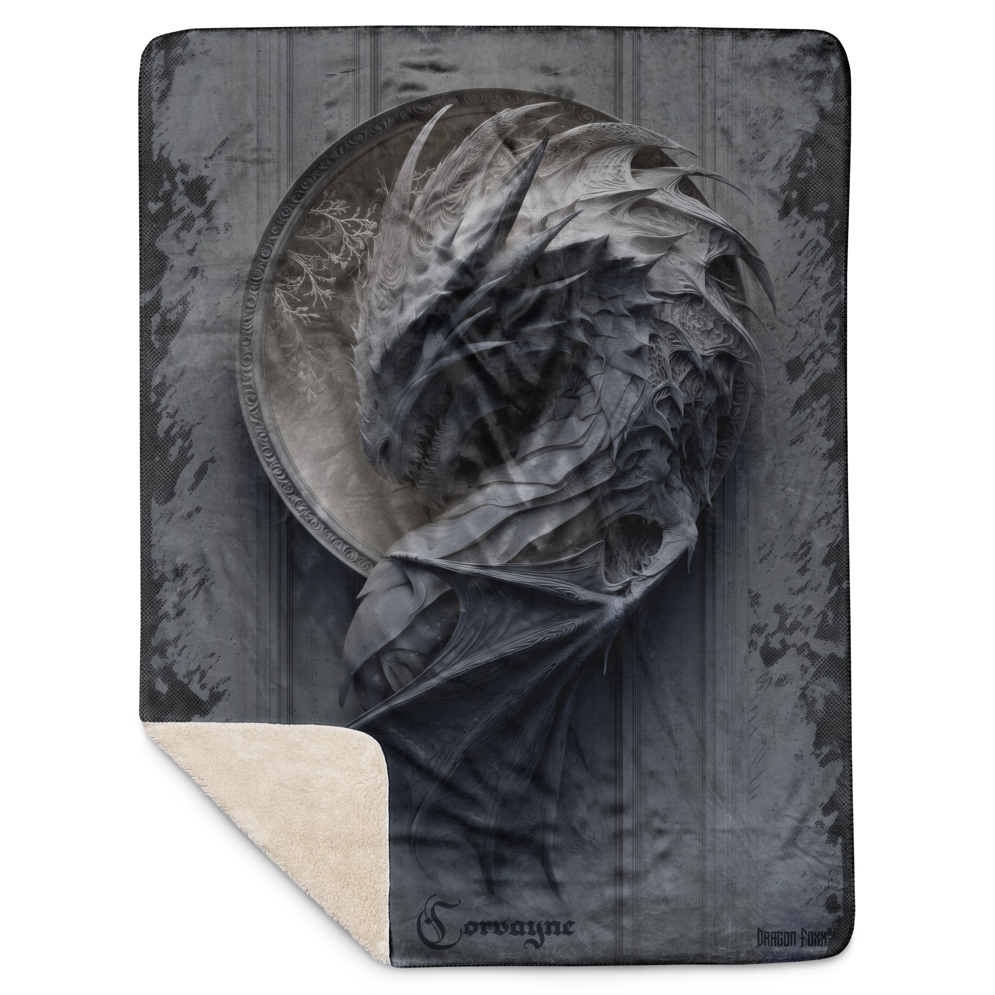 Corvayne Dragon Sherpa BlanketSherpa BlanketProduct mockup8300585_17449