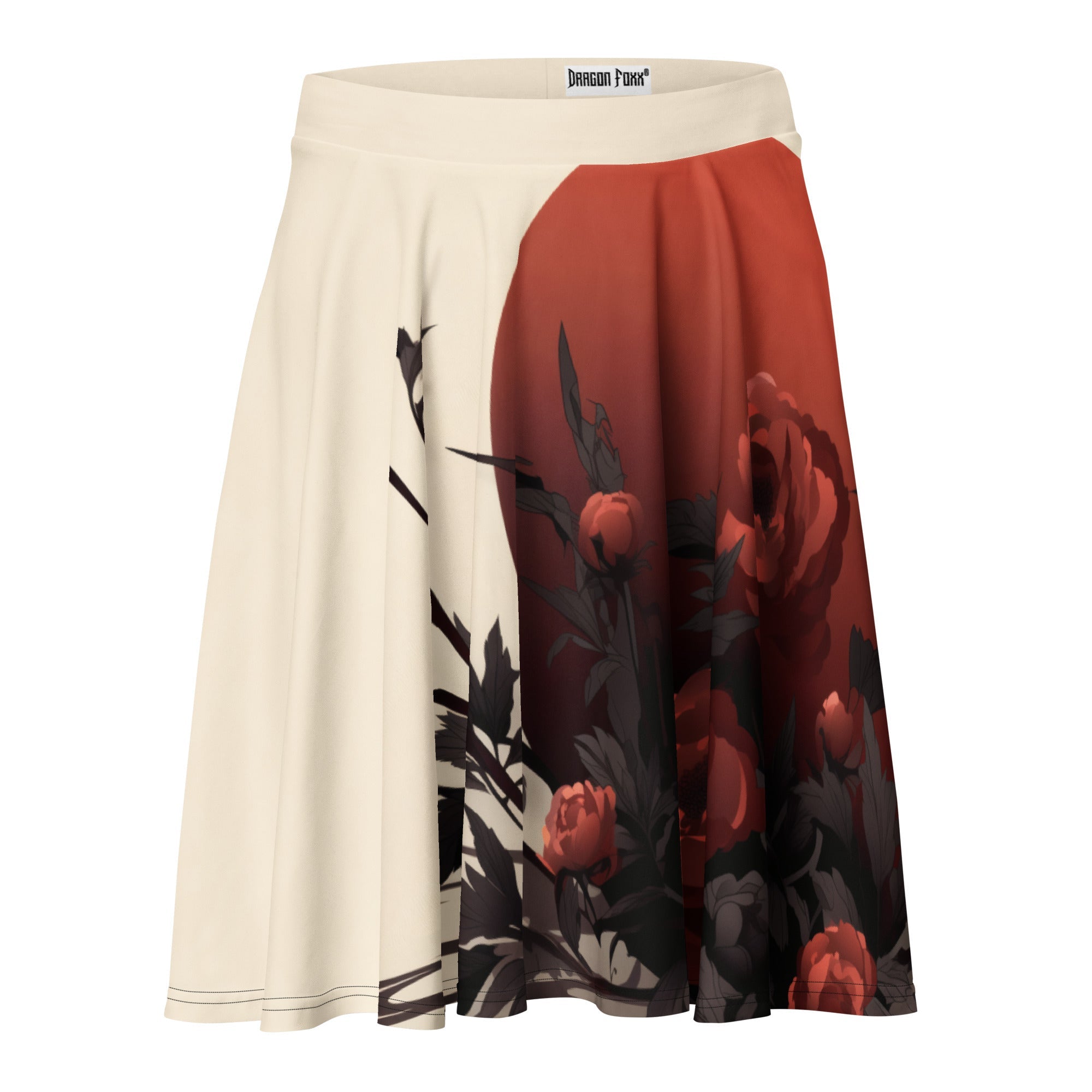 Crimson Eclipse Roses Skater SkirtSkater SkirtProduct mockup4128411_9606