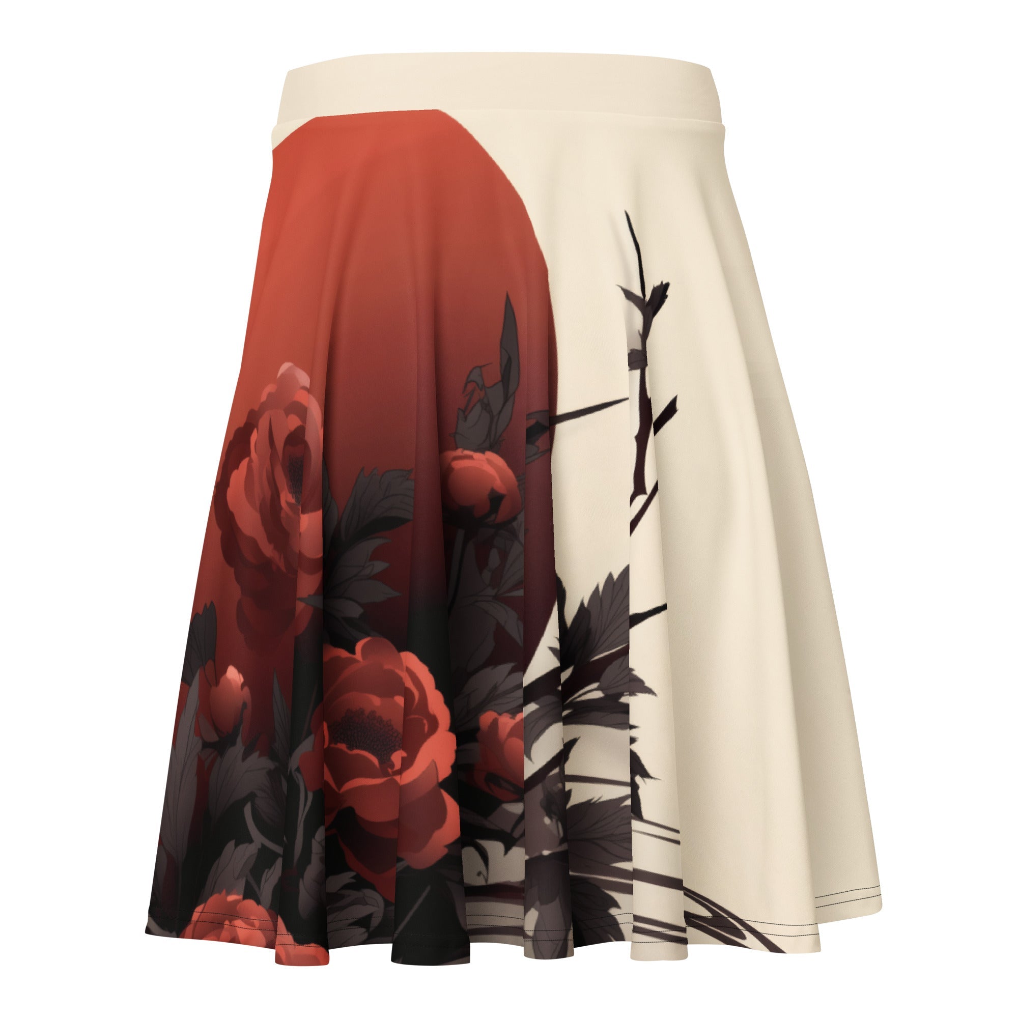 Crimson Eclipse Roses Skater SkirtSkater SkirtProduct mockup4128411_9606