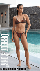 Crimson Noire Pinstripe Eco String BikiniEco String BikiniCrimson Noire Pinstripe Eco String Bikini6305380_16553