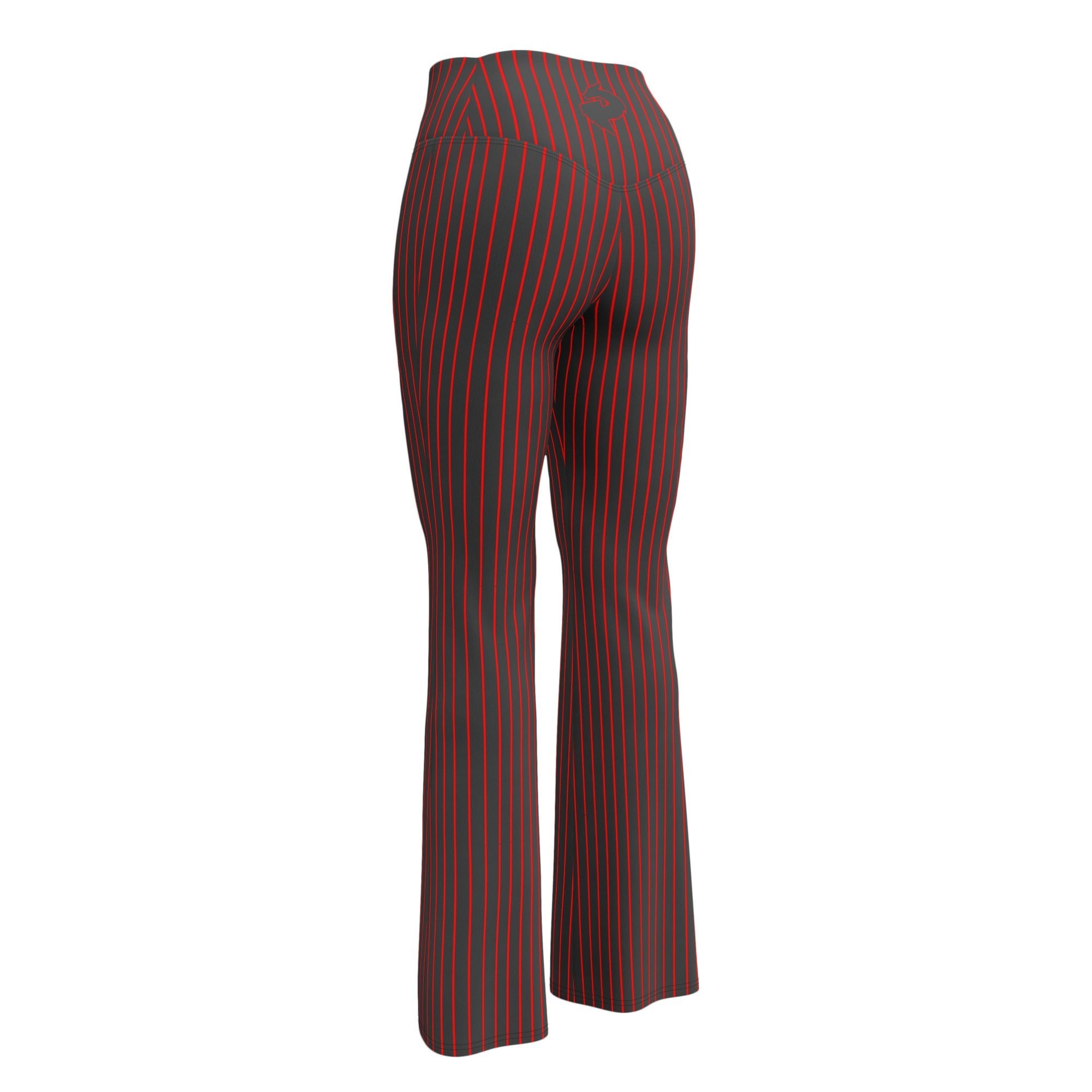 Crimson Noire Pinstripe Flare LeggingsFlare LeggingsProduct mockup9193316_19331