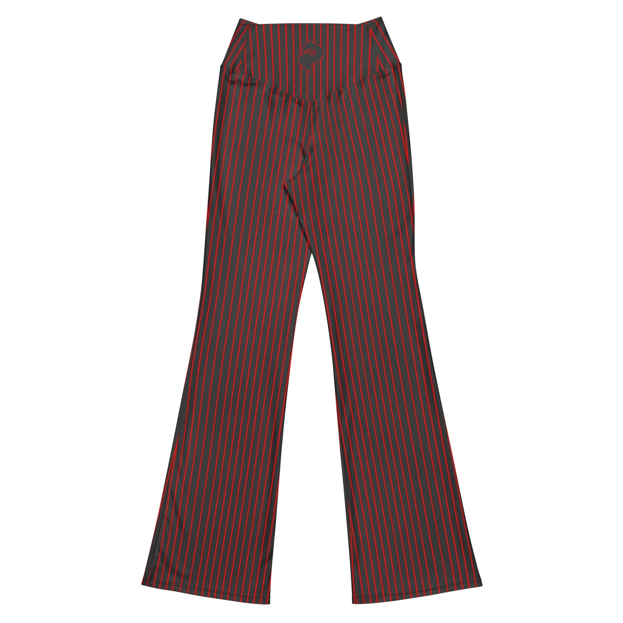 Crimson Noire Pinstripe Flare LeggingsFlare LeggingsProduct mockup9193316_19331