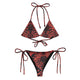 Dark Bloom - Red and Black Floral Eco String BikiniEco String Bikini Set6770051_16553