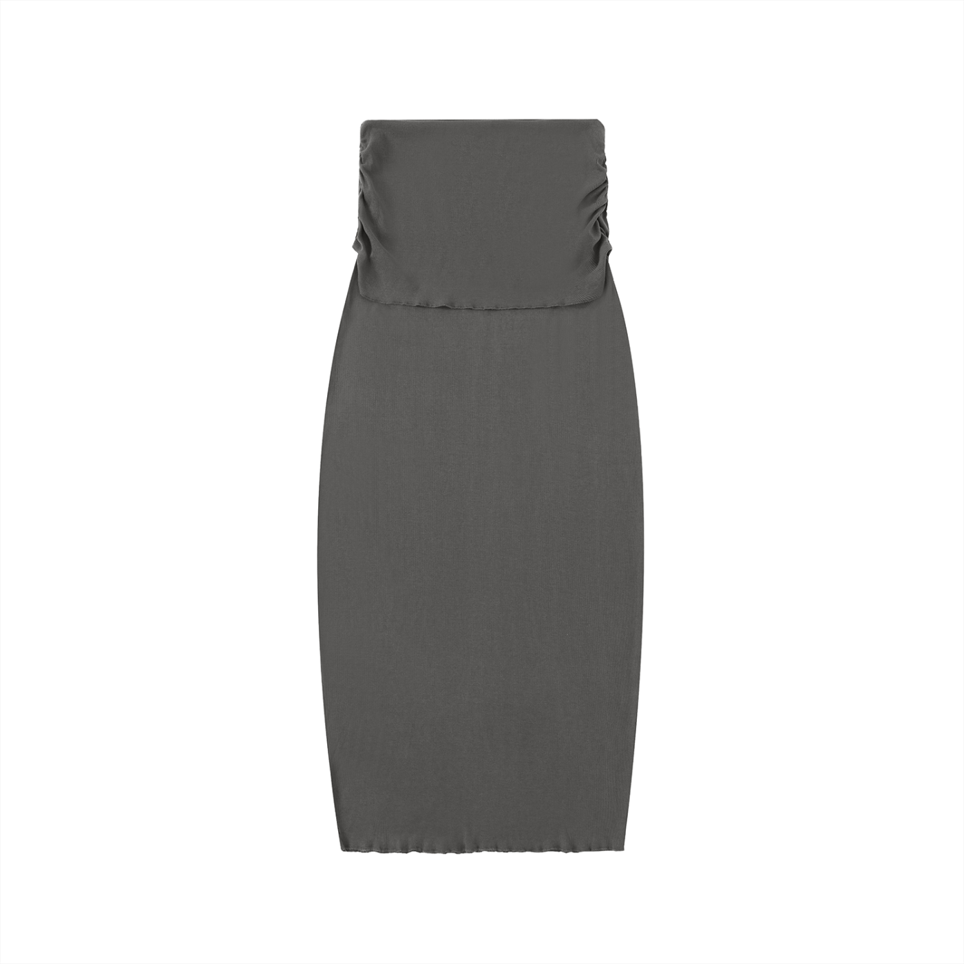 Dark Gray Dyed Washed Straight Hip - Hugging Slim Maxi SkirtSlim Maxi SkirtDark Gray Dyed Washed Straight Hip - Hugging Slim Maxi Skirt250921PODBL0793001