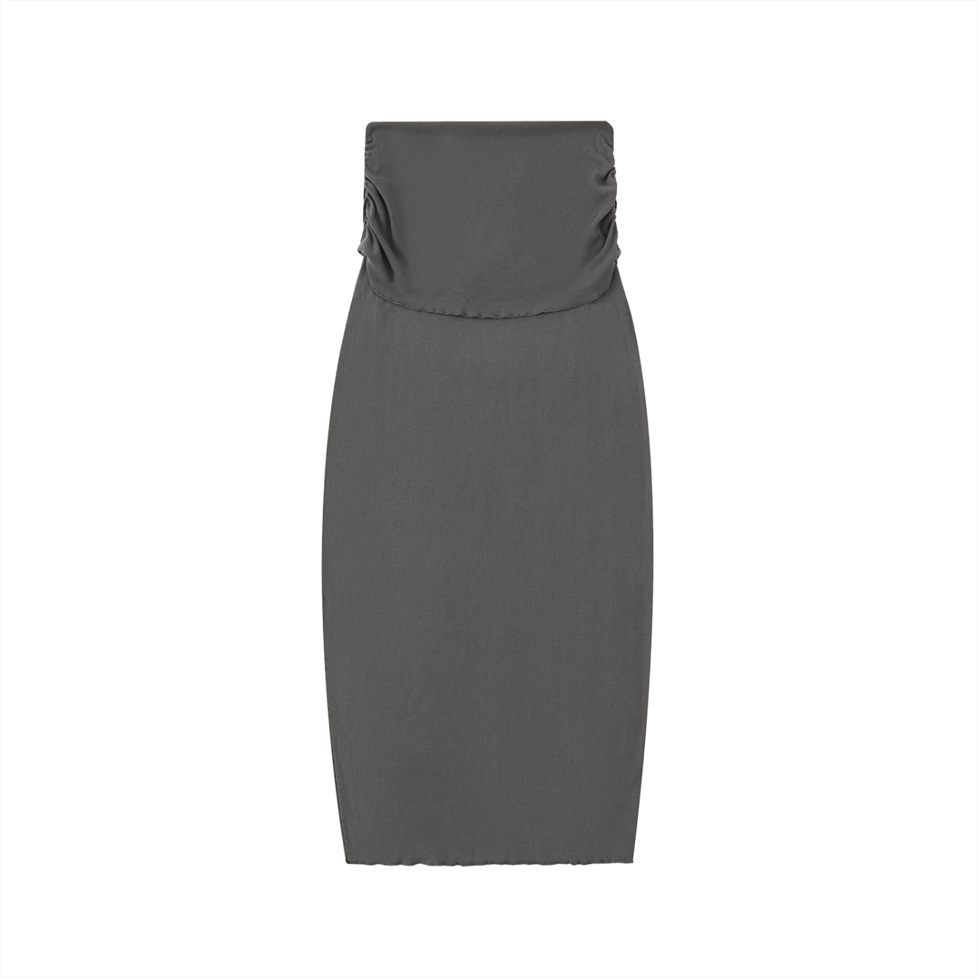 Dark Gray Dyed Washed Straight Hip - Hugging Slim Maxi SkirtSlim Maxi SkirtDark Gray Dyed Washed Straight Hip - Hugging Slim Maxi Skirt250921PODBL0793001