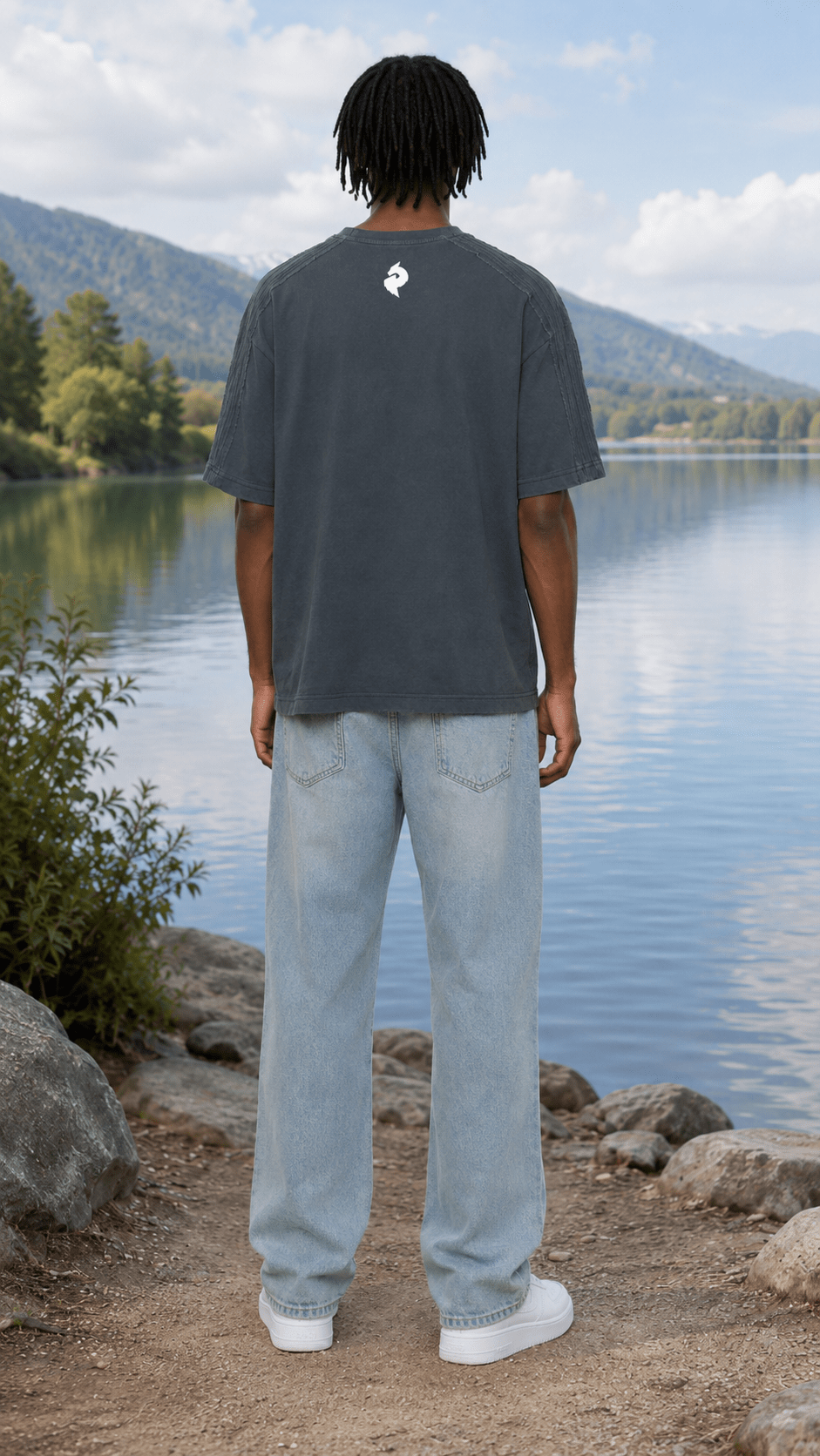Dark Gray Vintage Wash Boxy T-ShirtVintage Wash Boxy T-ShirtDark Gray Vintage Wash Boxy T-Shirt260508PODPQ1524001