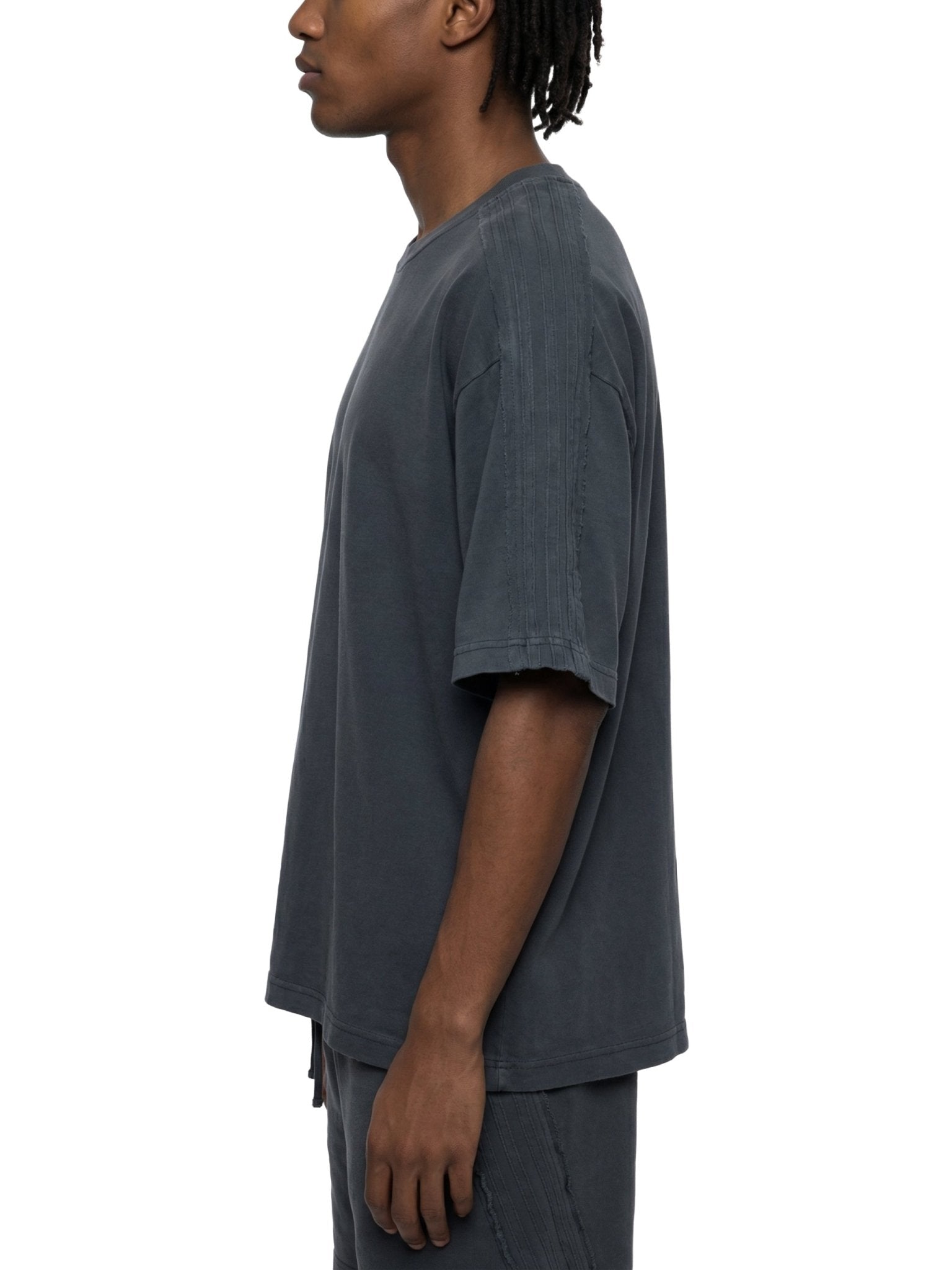 Dark Gray Vintage Wash Boxy T-ShirtVintage Wash Boxy T-ShirtDark Gray Vintage Wash Boxy T-Shirt260508PODPQ1524001