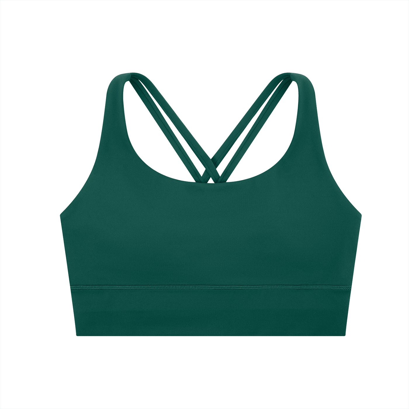 Dark Green Strappy Criss - Cross Sports BraCriss - Cross Sports BraDark Green Strappy Criss - Cross Sports Bra260403PODBS0760001