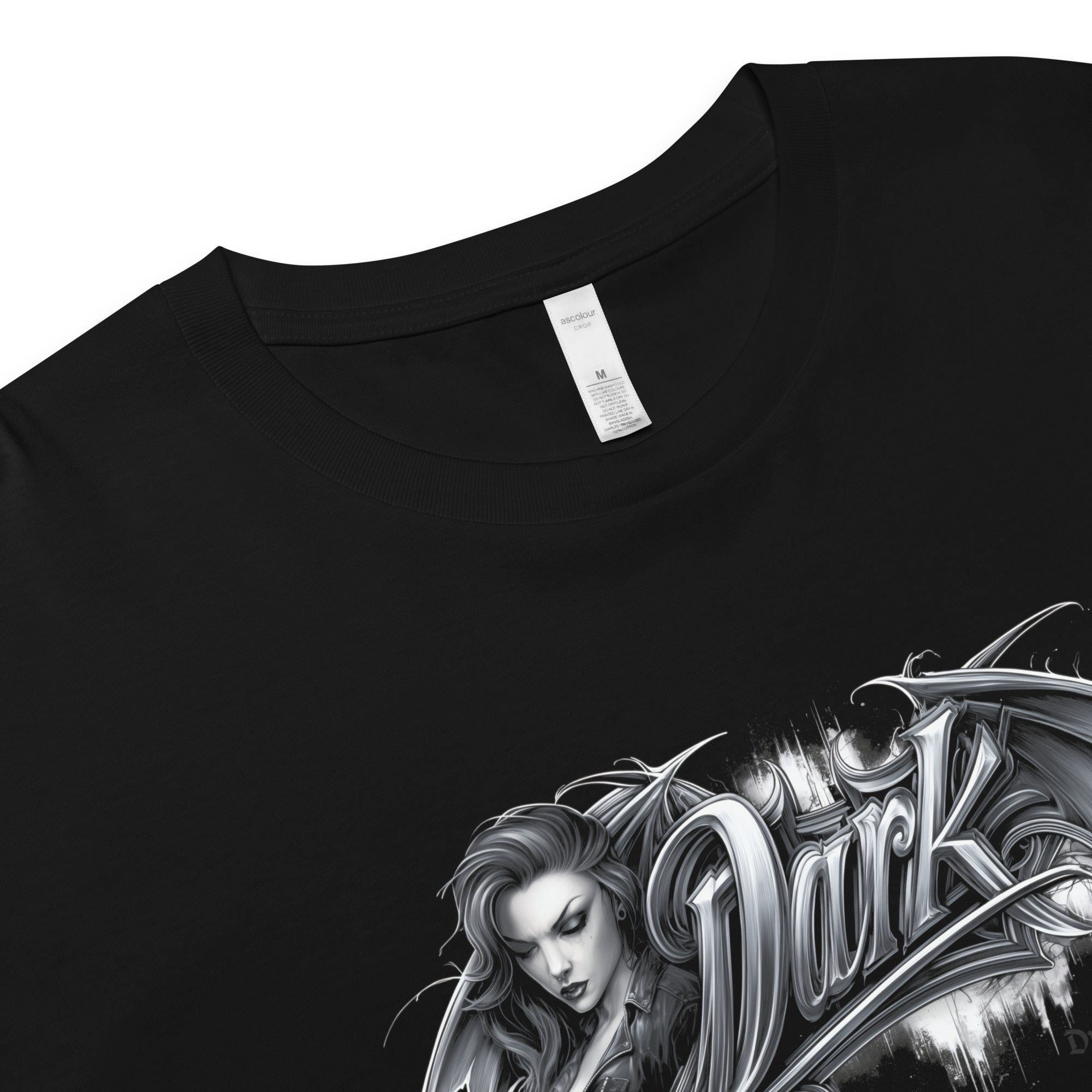 Dark Princess Women’s Black Crop TopCrop Top TeeProduct mockup6703211_16094