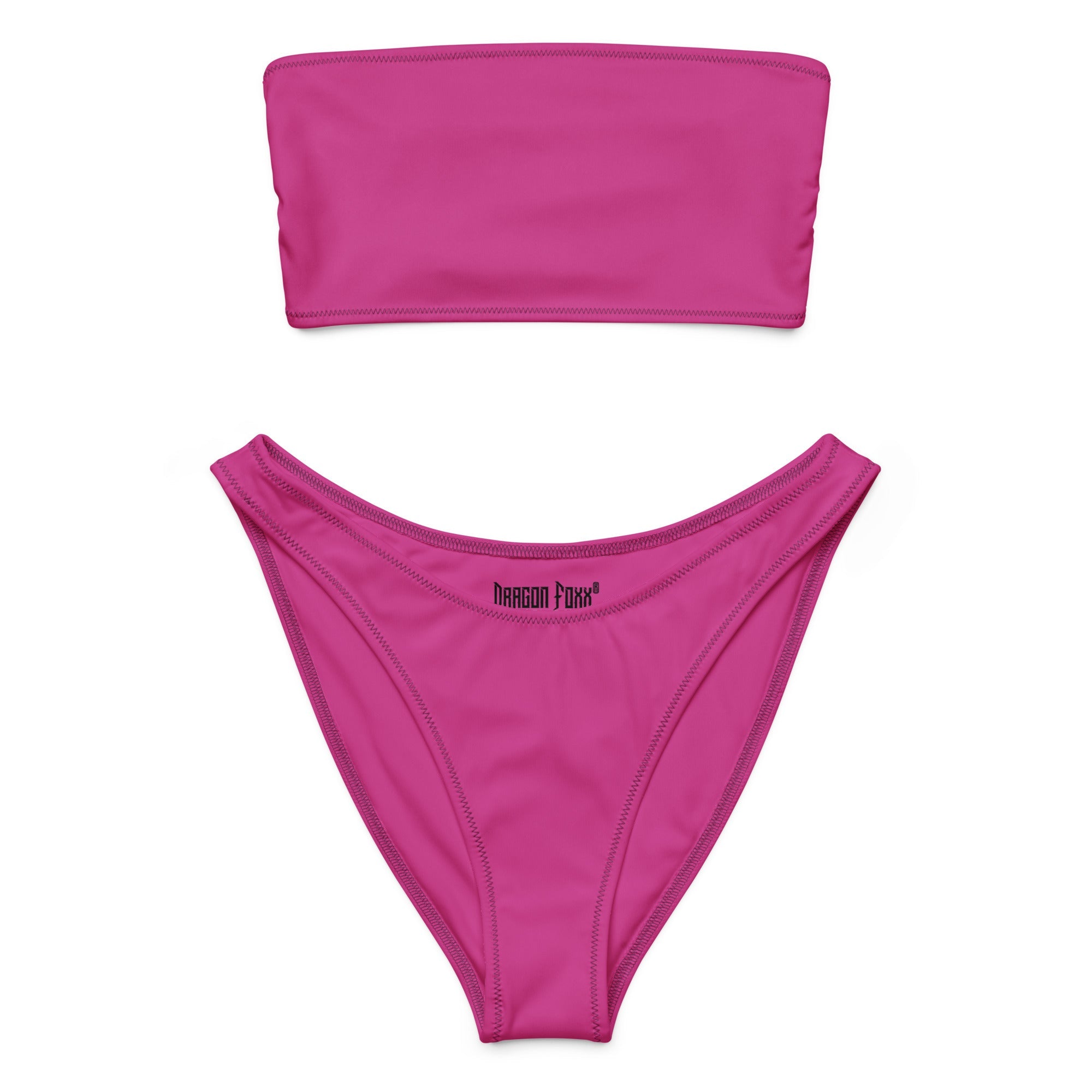 Deep Cerise Eco Bandeau BikiniEco Bandeau Bikini SetsProduct mockup9980767_22671
