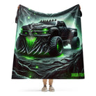 DF 25 Monster - Sherpa Blanket - Sherpa Blanket - DRAGON FOXX™ - Product mockup - 6443097_17449 - Characters - Sherpa Blanket - 60″×80″ - 60″×80″ Sherpa Blanket - Accessories