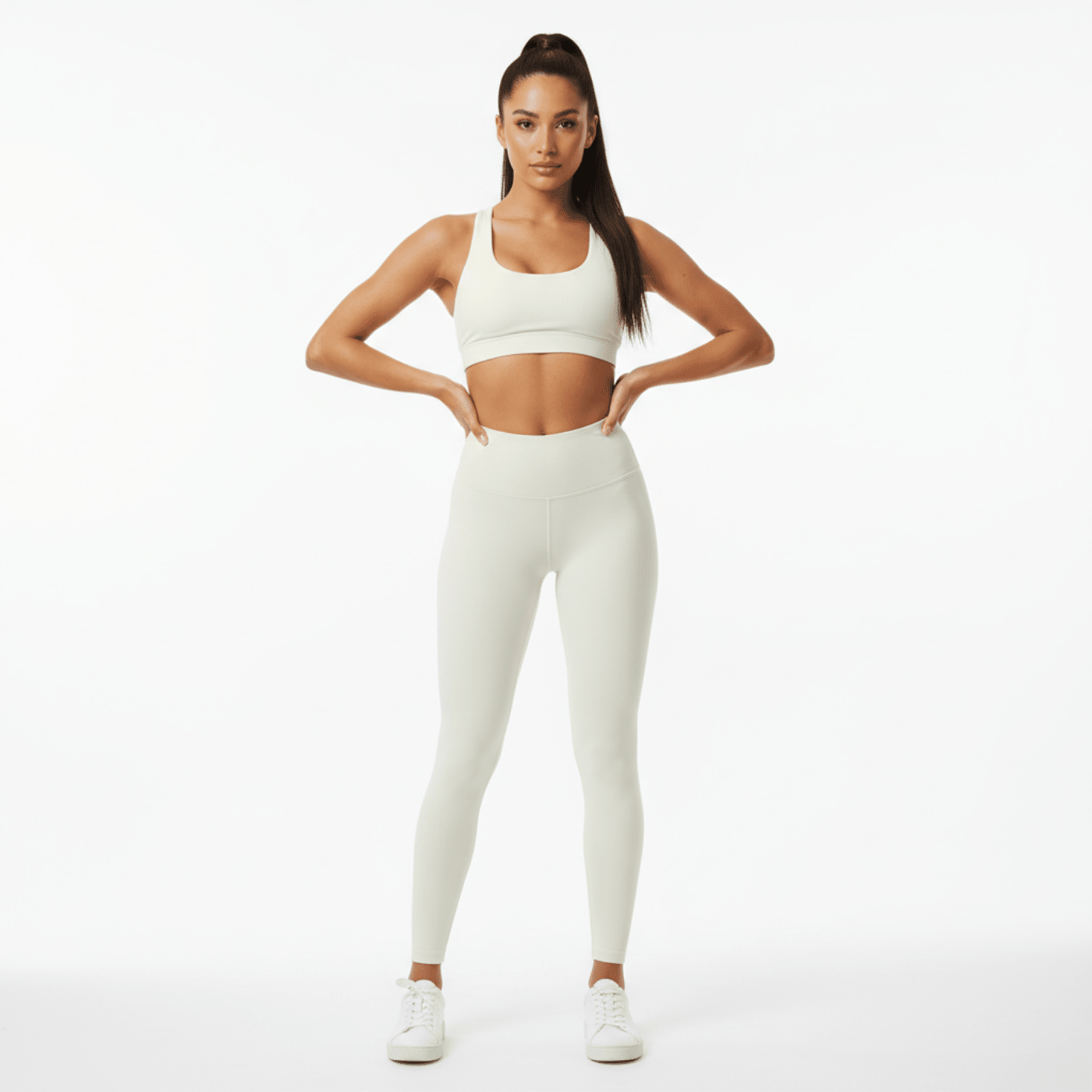 DF Beige High - Waisted Yoga LeggingsHigh - Waisted Yoga LeggingsDF Beige High - Waisted Yoga Leggings260329PODBK4161001