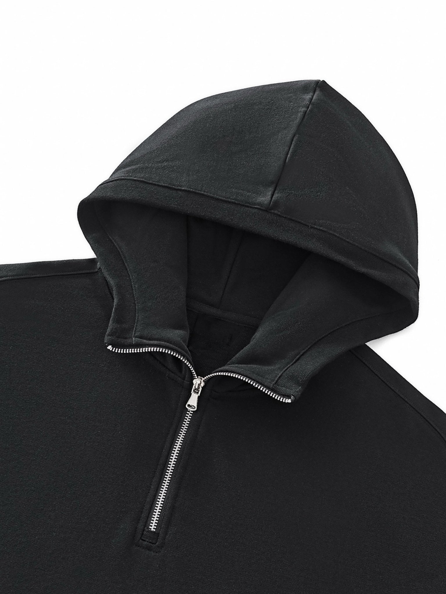 DF Black Big Hood Half - Zip Fleece HoodieBig Hood Half - Zip Fleece HoodieDF Black Big Hood Half - Zip Fleece Hoodie250901PODRB0881001