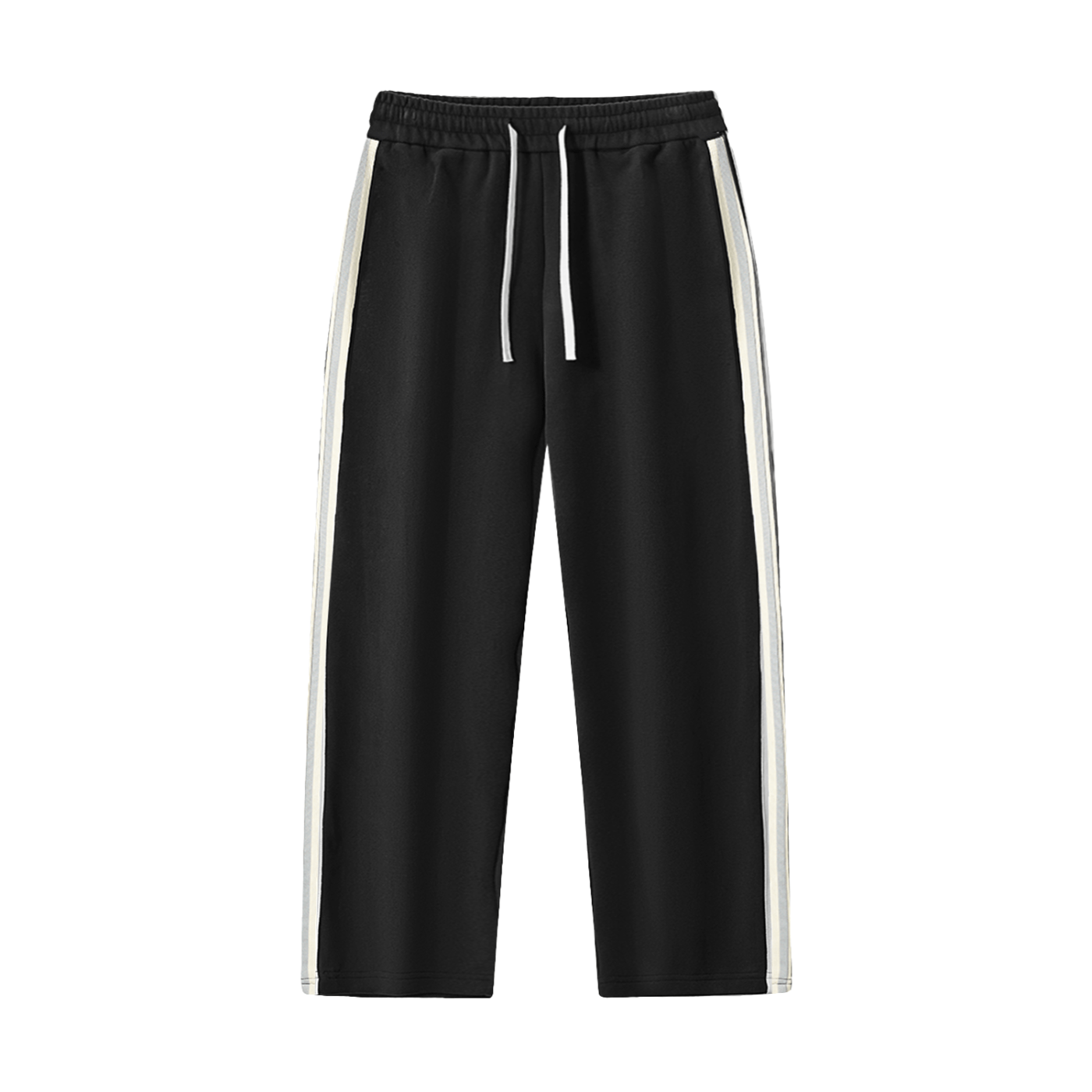DF Black Contrast Side - Stripe Straight - Leg PantsContrast Side - Stripe Straight - Leg PantsDF Black Contrast Side - Stripe Straight - Leg Pants251005PODPX1320001
