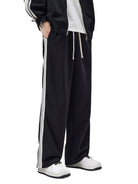 DF Black Contrast Side - Stripe Straight - Leg PantsContrast Side - Stripe Straight - Leg PantsDF Black Contrast Side - Stripe Straight - Leg Pants251005PODPX1320001