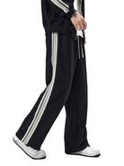 DF Black Contrast Side - Stripe Straight - Leg PantsContrast Side - Stripe Straight - Leg PantsDF Black Contrast Side - Stripe Straight - Leg Pants251005PODPX1320001
