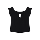 DF Black Women's Color Block Raglan Baby T-ShirtColor Block Raglan Baby T-ShirtDF Black Women's Color Block Raglan Baby T-Shirt260507PODAA1202001