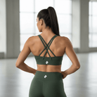 DF Blackish Green Strappy Criss - Cross Sports BraCriss - Cross Sports BraDF Blackish Green Strappy Criss - Cross Sports Bra260401PODBS1457001