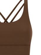 DF Brown Strappy Criss - Cross Sports BraCriss - Cross Sports BraDF Brown Strappy Criss - Cross Sports Bra260403PODBS1475001