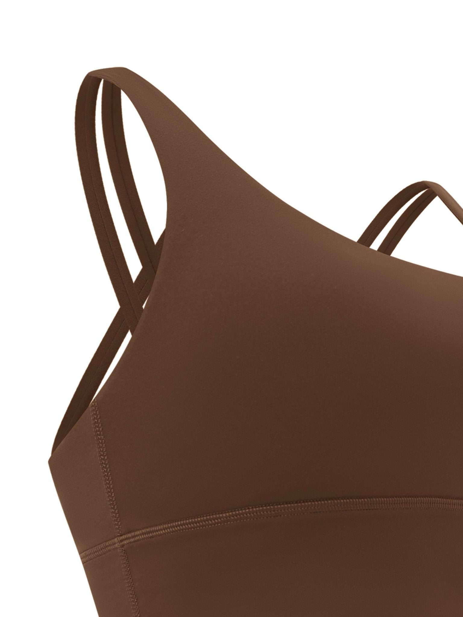 DF Brown Strappy Criss - Cross Sports BraCriss - Cross Sports BraDF Brown Strappy Criss - Cross Sports Bra260403PODBS1475001