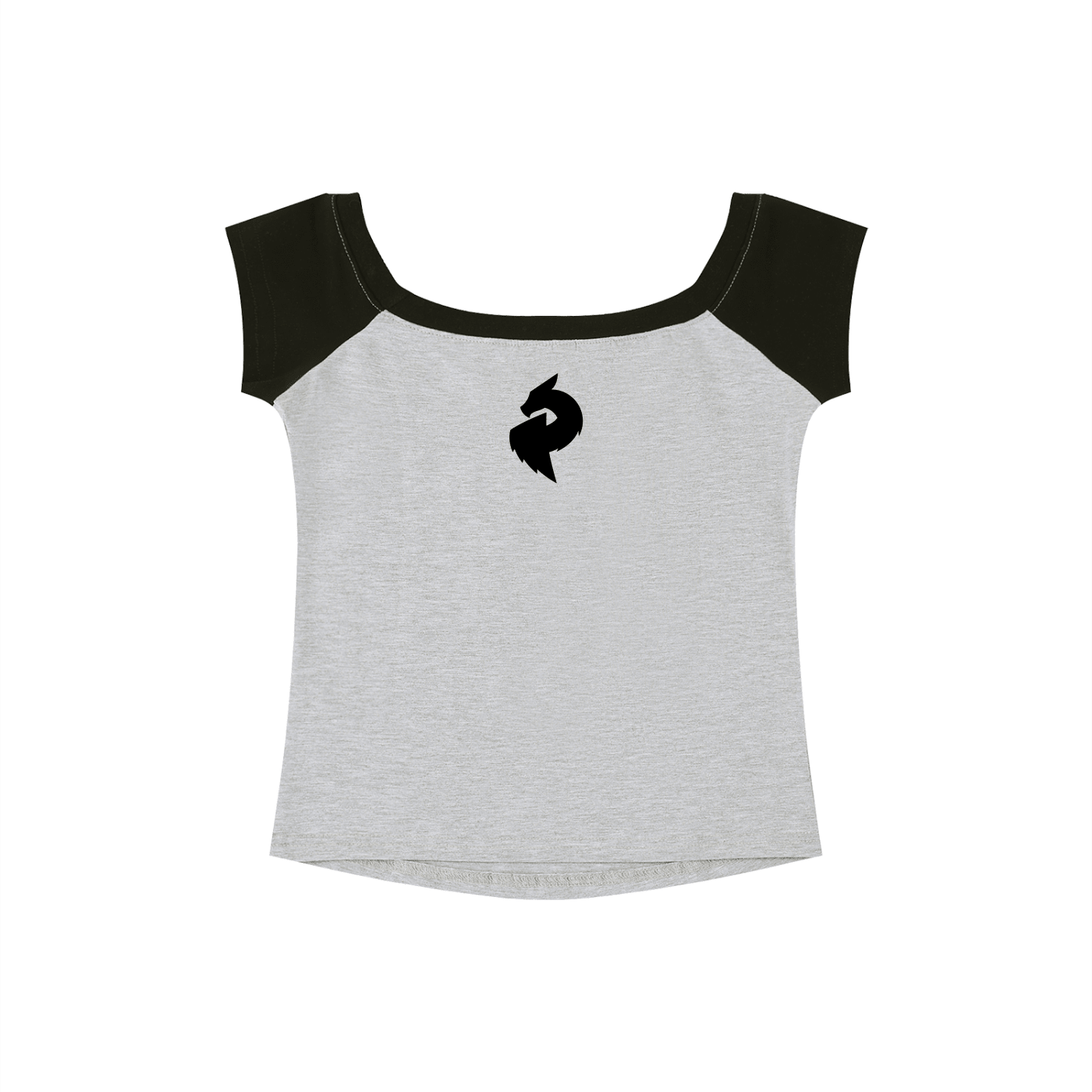 DF Flower Gray with Black Women's Color Block Raglan Baby T-ShirtColor Block Raglan Baby T-ShirtDF Flower Gray with Black Women's Color Block Raglan Baby T-Shirt260507PODAA1654001