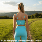 DF Lake Blue Spaghetti Strap Yoga Sports BraSpaghetti Strap Yoga Sports BraDF Lake Blue Spaghetti Strap Yoga Sports Bra260330PODAC0282001