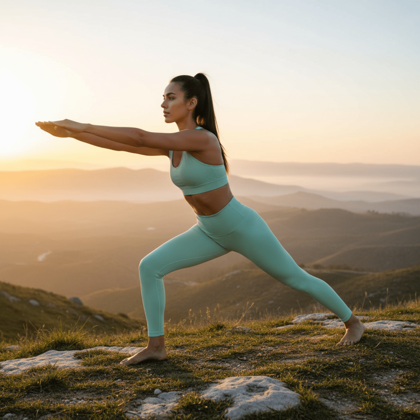 DF Light Green High - Waisted Yoga LeggingsHigh - Waisted Yoga LeggingsDF Light Green High - Waisted Yoga Leggings260329PODBK4185001