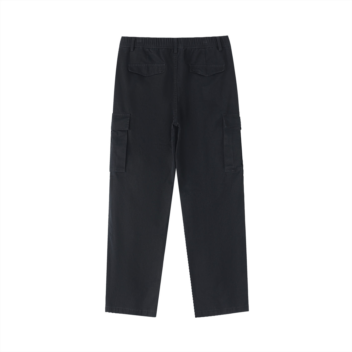 DF Men's Black Cotton Elastic - Waist Cargo PantsMen's Cotton Elastic - Waist Cargo PantsDF Men's Black Cotton Elastic - Waist Cargo Pants250908PODGF1252001