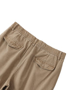 DF Men's Brown Cotton Elastic - Waist Cargo PantsMen's Cotton Elastic - Waist Cargo PantsDF Men's Brown Cotton Elastic - Waist Cargo Pants250912PODGF0793001