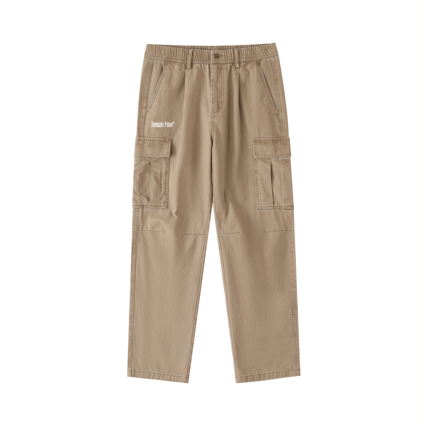 DF Men's Brown Cotton Elastic - Waist Cargo PantsMen's Cotton Elastic - Waist Cargo PantsDF Men's Brown Cotton Elastic - Waist Cargo Pants250912PODGF0793001