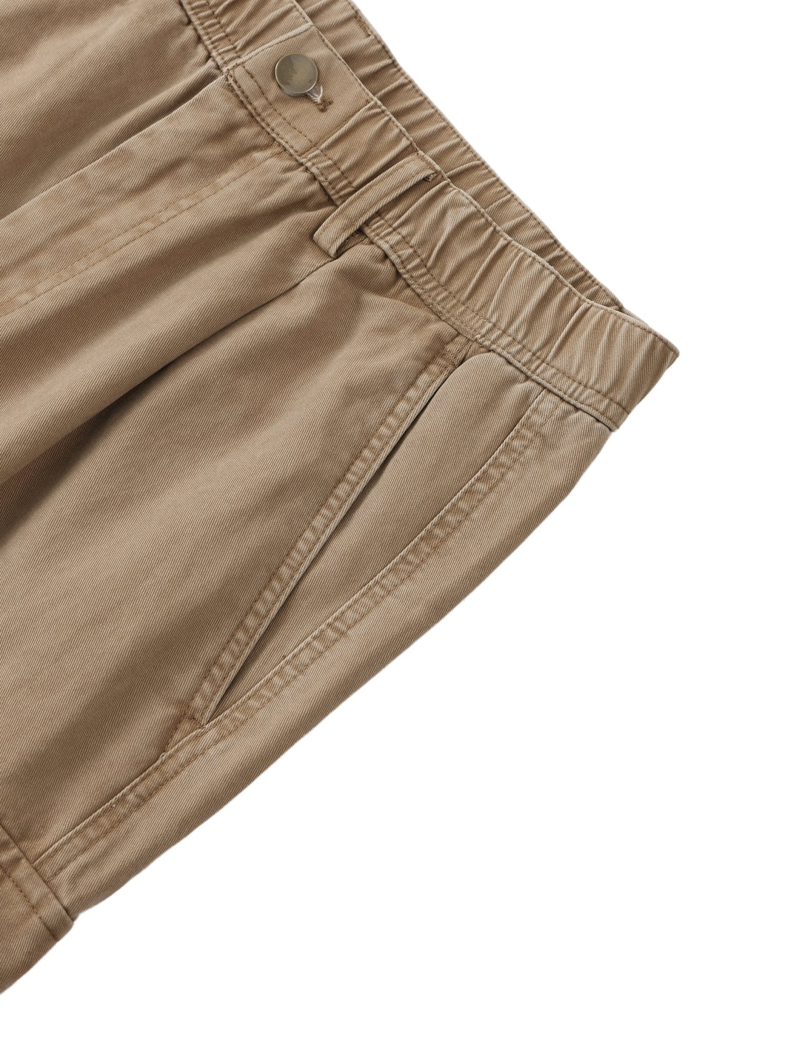 DF Men's Brown Cotton Elastic - Waist Cargo PantsMen's Cotton Elastic - Waist Cargo PantsDF Men's Brown Cotton Elastic - Waist Cargo Pants250912PODGF0793001