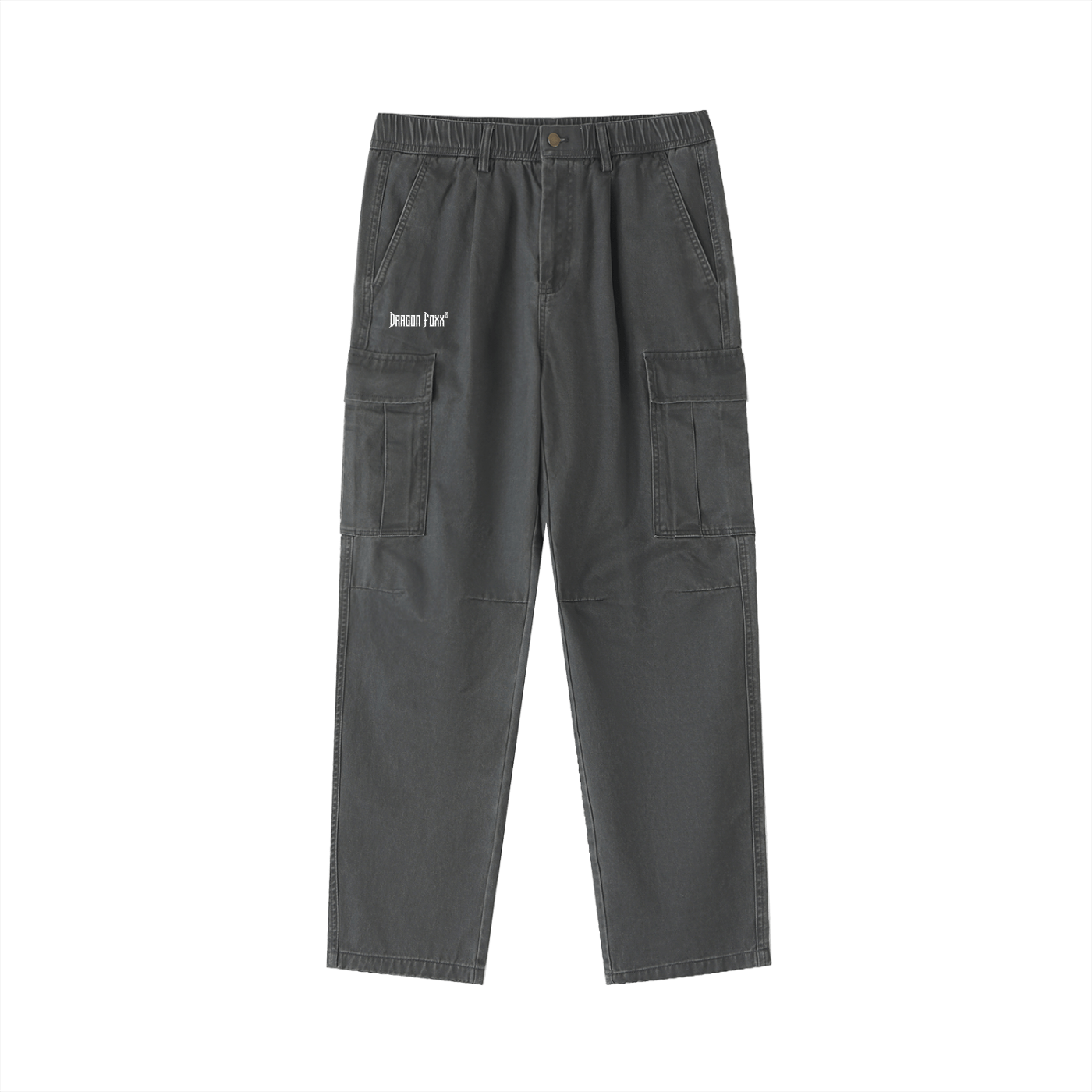 DF Men's Gray Cotton Elastic - Waist Cargo PantsMen's Cotton Elastic - Waist Cargo PantsDF Men's Gray Cotton Elastic - Waist Cargo Pants250913PODGF0524001