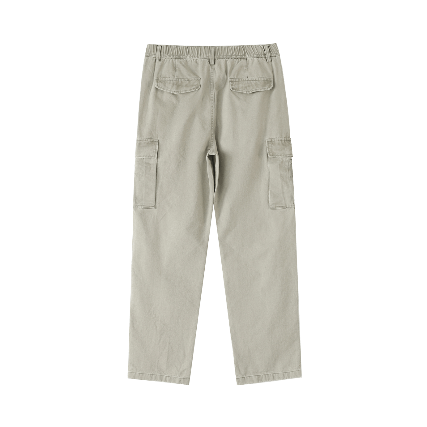 DF Men's Light Gray Cotton Elastic - Waist Cargo PantsMen's Cotton Elastic - Waist Cargo PantsDF Men's Light Gray Cotton Elastic - Waist Cargo Pants250912PODGF0615001