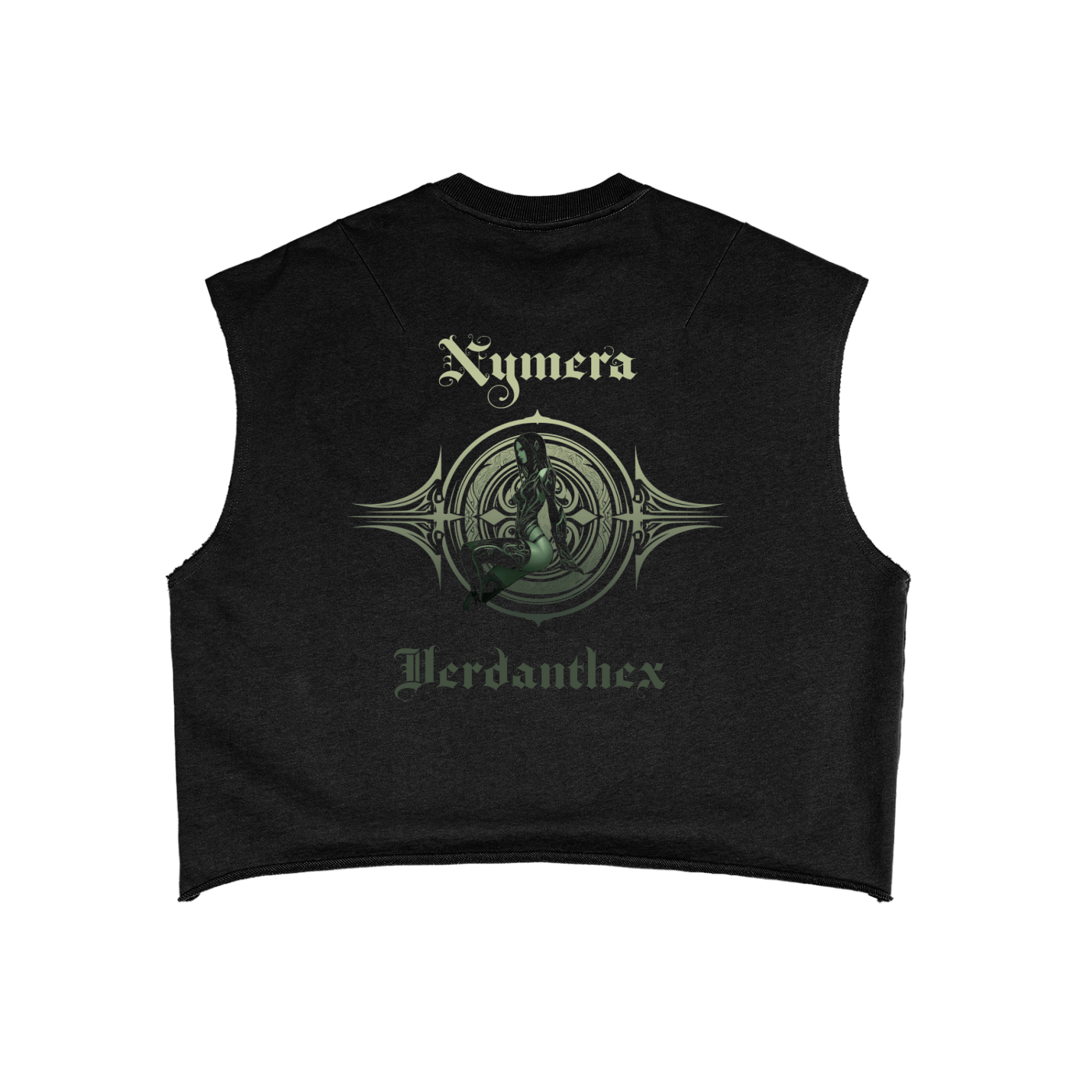 DF Men's Nymera Verdanthex French Terry Boxy Black Tank TopFrench Terry Boxy Tank TopDF Men's Nymera Verdanthex French Terry Boxy Black Tank Top250809PODPT0459001