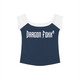DF Navy Blue with White Women's Color Block Raglan Baby T-ShirtColor Block Raglan Baby T-ShirtDF Navy Blue with White Women's Color Block Raglan Baby T-Shirt260507PODAA1825001