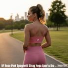 DF Rose Pink Spaghetti Strap Yoga Sports BraSpaghetti Strap Yoga Sports BraDF Rose Pink Spaghetti Strap Yoga Sports Bra260330PODAC0275001