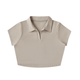 DF V - Neck Lapel Crop TopV - Neck Lapel Crop TopDF V - Neck Lapel Crop Top250812PODAA0557009