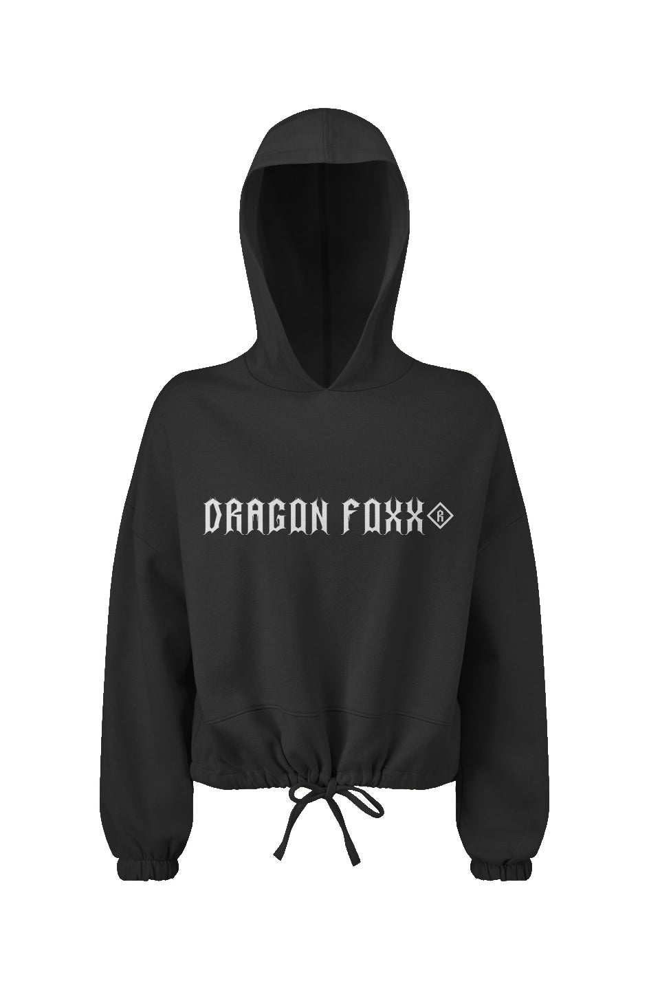 DF White Black Oversize Crop HoodieWomen's Cop HoodiesDF White Black Oversize Crop HoodieAPQ - 5110209S5A1