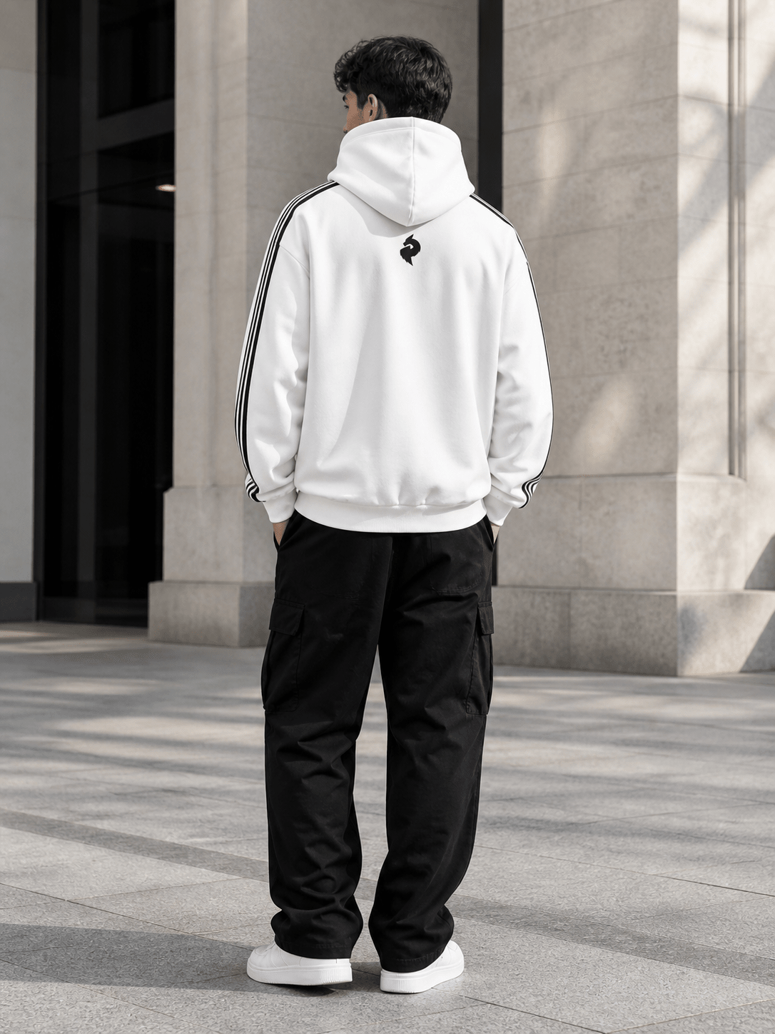DF White Side Stripe Drop - Shoulder HoodieSide Stripe Drop - Shoulder HoodieDF White Side Stripe Drop - Shoulder Hoodie260425PODRB2185001