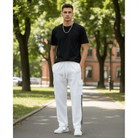 DF White Side Stripe Straight - Leg PantsSide Stripe Straight - Leg PantsDF White Side Stripe Straight - Leg Pants260424PODPX1745001