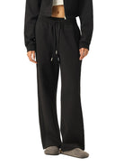 DF Women's Black Essential Drawstring Straight - Leg SweatpantsEssential Drawstring Straight - Leg SweatpantsDF Women's Black Essential Drawstring Straight - Leg Sweatpants251003PODBI2168001