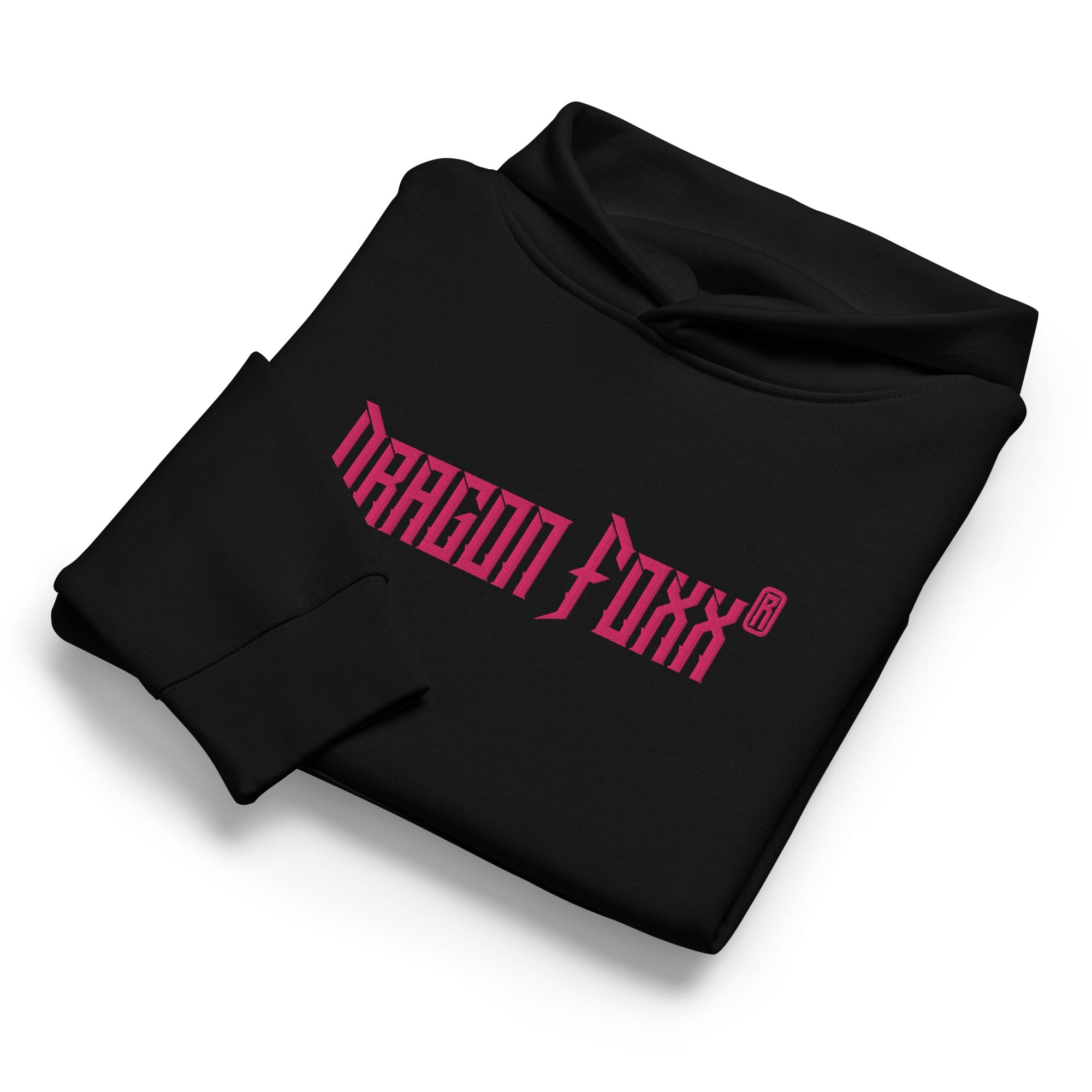 DF Women’s Black - Pink Relaxed HoodieWomen’s Relaxed HoodieProduct mockup1717435_32008
